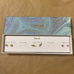 Kevia - 3 Piece Stud Earring Set